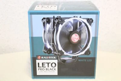  Raijintek Leto Pro CPU-Kühler schwarz RGB-LED Rechnung MwSt  - Bild 1 von 3