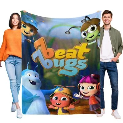 Beat Bugs Super Soft Flannel Throw Blanket for Bed Sofa All Season Gifts - Image 1 of 4