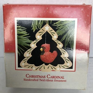 Punzone "Christmas Cardinal" uccellino girocollo ornamento 1988 - Foto 1 di 3
