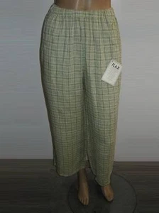 new SUMMER FLAX PLUS SZ Linen Flood Pants PIC SIZE/COLOR QUALITY EUROPEAN LINEN - Picture 1 of 1