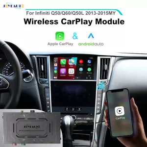 Wireless Carplay Android Auto For Infiniti Dual Screen 2013-2015 Q50 Q60 Q50L - Picture 1 of 7