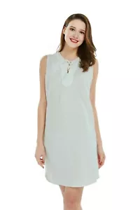 Vestido túnica de algodón hawaiano Luau con resaca para mujeres en aerosol oceánico - Imagen 1 de 6