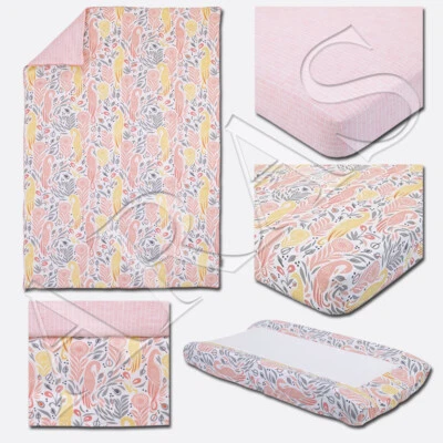 Boheme Peacock/Floral 5 peças. Conjunto de roupa de cama para berço por Dwell Studio - Imagem 1 de 4