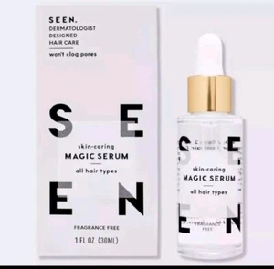 Seen Skin-Caring Magic Hair Serum Fragrance-Free 1 Oz 30 mL Full Size NIB SEALED - Picture 1 of 3