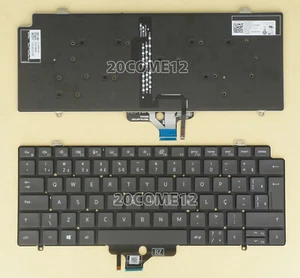 Per DELL Latitude 7410 / 7410 2 in 1 Tastiera Retroilluminata Brasile Portoghese Teclado - Foto 1 di 2