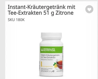 Herbaleif Instant-Kräutergetränk mit Tee-Extrakten,  Zitronegeschmack - Bild 1 von 3