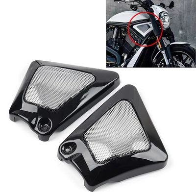 2x Protector de cubierta lateral para cuello de marco de caja de aire para Harley Davidson V-Rod Special VRSCDX Foto 1 de 4