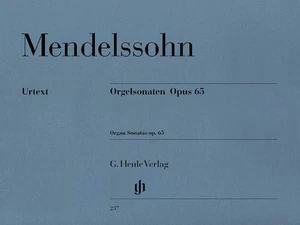 Mendelssohn Organ Sonatas Op 65 Henle Urtext Advanced Sheet Music Book - Picture 1 of 1