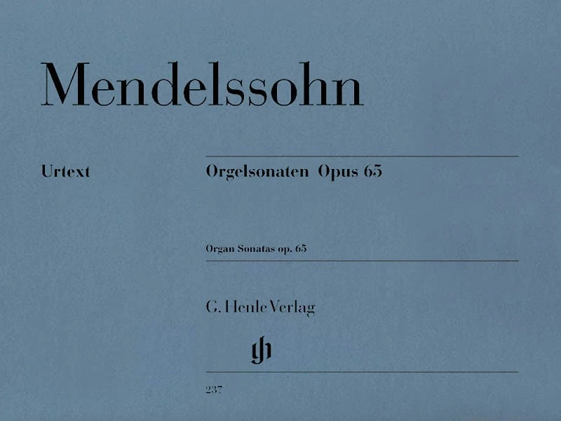Mendelssohn Organ Sonatas Op 65 Henle Urtext Advanced Sheet Music Book - Image 1 of 1
