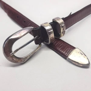 Greg Norman Leather Belt 40 Full Grain Cowhide Golf Chestnut Brown 9723 USA Made - Picture 1 of 15