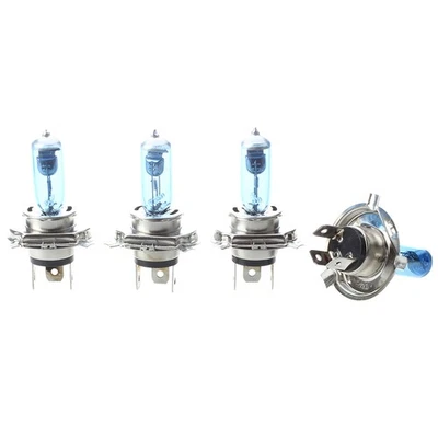 4 Lamps  Bulbs Car Headlights H4 White Light 100W 12V F2Z74958 - Image 1 of 4