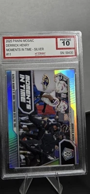 🔥🔥Derrick Henry 2025 Panini Mosaico Momentos en el Tiempo #11 Plata Foto 1 de 2