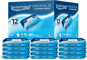 Tenderprotect® Original XL Premium Adult Wipes (600 Ct), Extra-Large 9"X12" Wet - Picture 1 of 12