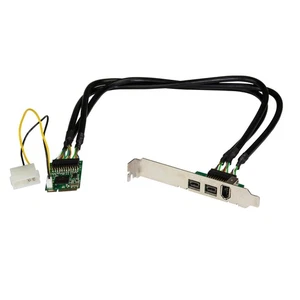 StarTech.com 3 Port 2b 1a 1394 Mini PCI Express FireWire Card Adapter - FireWire - Photo 1/6