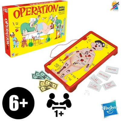 Juego de Operación Clásico Electrónico Niños Juego de Mesa Edades 6+ Juguete Divertido Familiar Foto 1 de 4