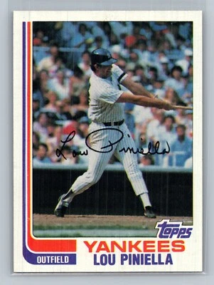 1982 Topps Lou Piniella #538 - New York Yankees - NEAR MINT to MINT - Image 1 of 2