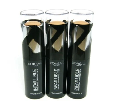 3 x L'OREAL loreal INFAILLIBLE LONGWEAR SHAPING STICK  - 190 GOLDEN BEIGE - Bild 1 von 2