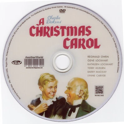 A Christmas Carol (Scrooge) DVD 1938 Reginald Owen, Gene Lockhart B&W Film Movie - Image 1 of 4