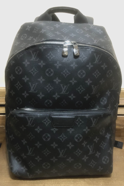 New Louis Vuitton Chalk Backpack Bag Noir M44614 Retail $3750