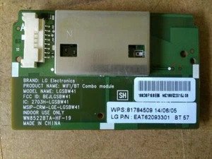 GENUINE NEW LG WiFi/BLUETOOTH PCB PART NO. EAT62093301 - SEE LISTING FOR MODELS - Picture 1 of 4