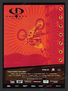Gravity Games T.V. Show Sports NBC Athletes 2000s Print Advertisement Ad 2001 - Picture 1 of 1