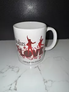 The Beatles LOVE Cirque Du Soleil weiß & rot Kaffee Tee Becher 10 Unzen Sammlerstück - Bild 1 von 7