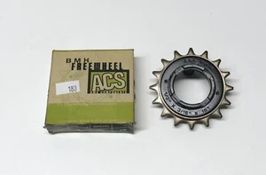 ACS BMX Freewheel Fat Claw 16T 1/2" x 3/16"  Black/Gold NOS - Picture 1 of 4