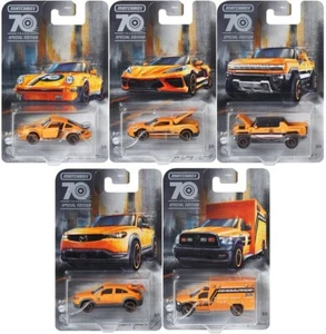 Streichholzschachtel 2023 ""70th Anniversary"" bewegliche Teile 5er-Set, 1/64 Druckgussauto - Bild 1 von 6