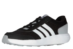 adidas Cloudfoam Race Sneaker AW4045 Black White Toddler Boy's Girl's Size New - Picture 1 of 5