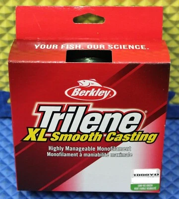 Berkley Trilene XL 1000YD Fishing Line Low-Vis Green XLEP-22 CHOOSE LINE WEIGHT! - Image 1 of 3
