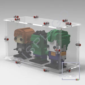Estuche de exhibición para 3 LEGO® BRICKHEADZ - Imagen 1 de 1