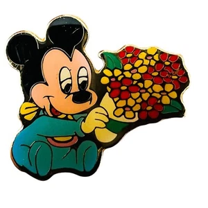 Disney Baby Mickey Holding Boutique of Flowers Pin - Picture 1 of 2