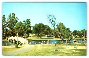 Parque infantil Maryland Municipal Park Salisbury, M.D. c1950 vintage - Imagen 1 de 3