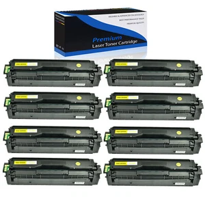 8 Yellow CLT-Y504S 504S Toner for Samsung CLT-504S SL-C1860FW CLX-4195F CLP-415 - Picture 1 of 24