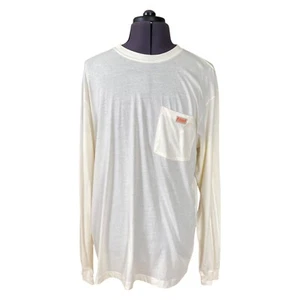Filson T Shirt Ranger Una Tasca Off Bianco Manica Lunga Cotone Uomo XL NUOVA CON ETICHETTE - Foto 1 di 14
