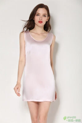 女士 100% 纯丝绸无褶全懒人睡衣睡衣睡衣睡衣 YM014 — 第 1/4 张图片