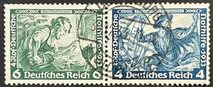Germany, Operas by Richard Wagner, Zusammendruck, Used, F-VF, Michel W47 sm Tear - Picture 1 of 4