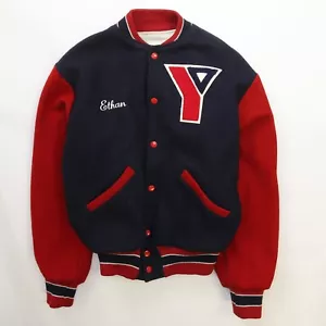 Vintage Basketball Wool Letterman Varsity Jacket Size Medium - Picture 1 of 3