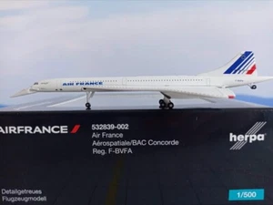 Herpa Wings 1:500 532839-002 Air France Concorde "Charles Lindbergh" - Imagen 1 de 1
