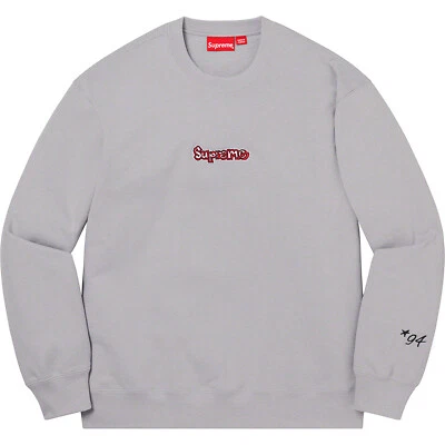 Supreme NYC The Gonz Logo Sweat Rare crewneck L sweatshirt Grey Large SS21 - Photo 1/4