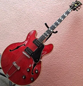 Greco SA-550 Cherry Red 1970s MIJ Full Hollow Guitar | Gneco Era | Japan Vintage - Picture 1 of 20