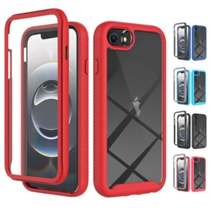 For iPhone 16e Case Mag Safe Magnetic Shockproof Built-in Glass Screen Protector - Picture 1 of 15