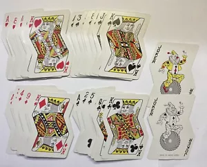 Playing Cards Crazy Zig Zag Vintage Complete 52 Cards + 2 Jokers - Picture 1 of 3