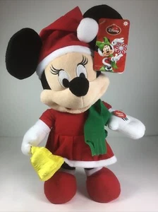 NWT. Disney Minnie Mouse 13" Animated Musical Plush Christmas Bell Ringer. 2015 - Picture 1 of 8