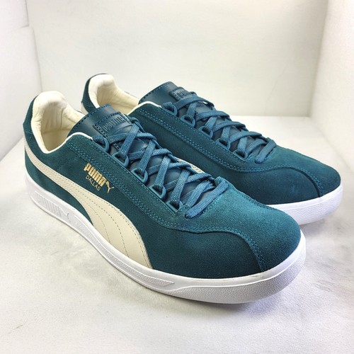PUMA Dallas Scarpe da Ginnastica Uomo Scamosciate Racing Verde Beige UK8 (X329)