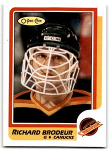 1986-87 O-Pee-Chee Richard Brodeur Vancouver Canucks #246