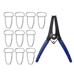 Spring Clamp Pliers with 10 Miter Clamps Woodworking Tool Miter Pliers and Y4T0 - Picture 1 of 8