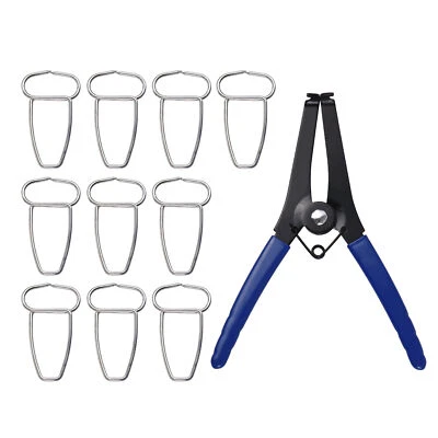 Spring Clamp Pliers with 10 Miter Clamps Woodworking Tool Miter Pliers and Y4T0 - Image 1 of 4