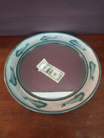 Vintage Antique Mirror Large Hand Painted Bought in Asia in 70s Unique GORGEOUS! Cover