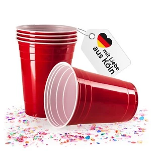 Taza de fiesta 50 unidades - 473 ml taza de plástico reutilizable - original americana... - Imagen 1 de 8